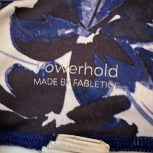 Fabletics Powerhold Leggings - Blue and White